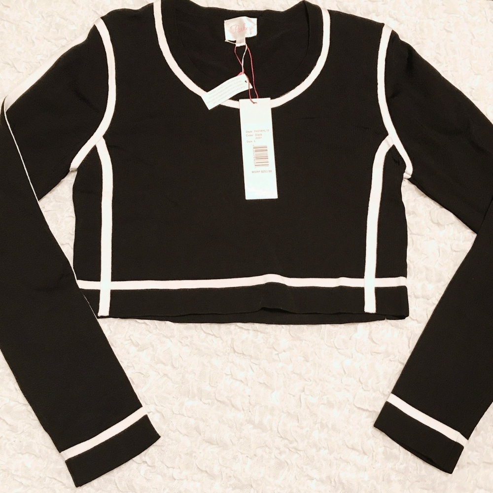 NWT Parker long sleeved crop top